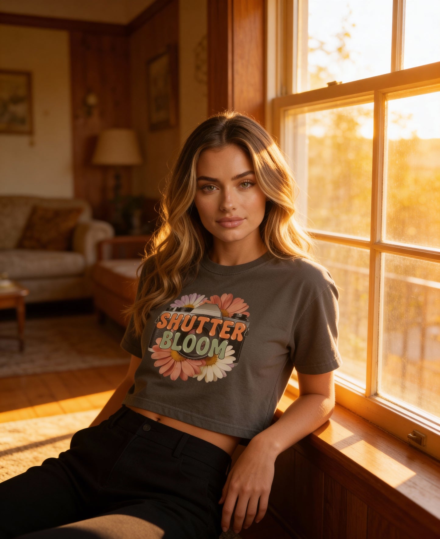 The Shutter Bloom Tee | Women’s heavyweight boxy tee