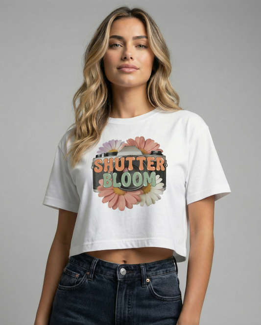 The Shutter Bloom Tee | Women’s heavyweight boxy tee